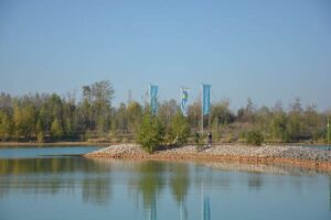 Störmthaler See Hafenausfahrt Leipziger Seen